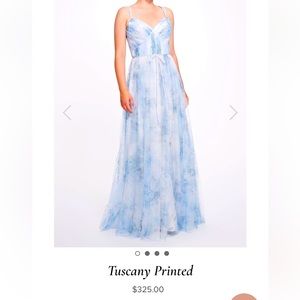 Marchesa Notte Gorgeous Tuscany Printed Dress